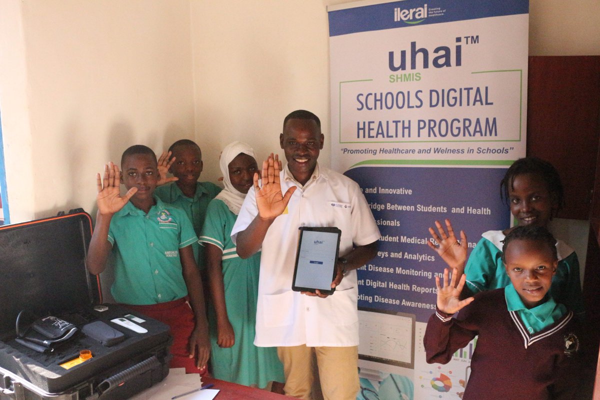 Technical assistance and routine follow-up on the UHAI system usage  at Peace Modern Primary School.