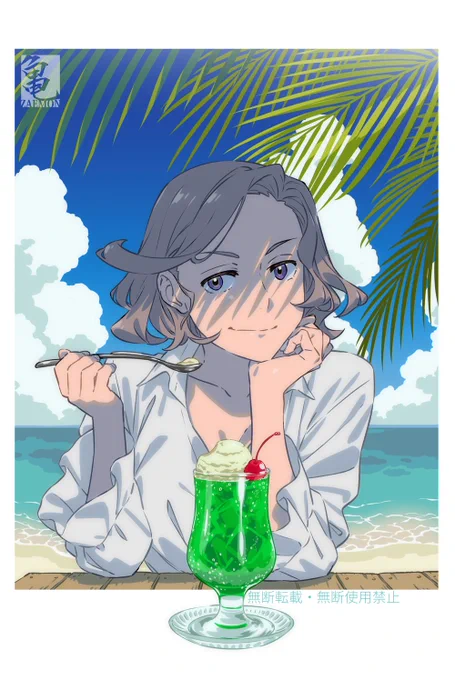 OC 創作 メロンクリームソーダ
