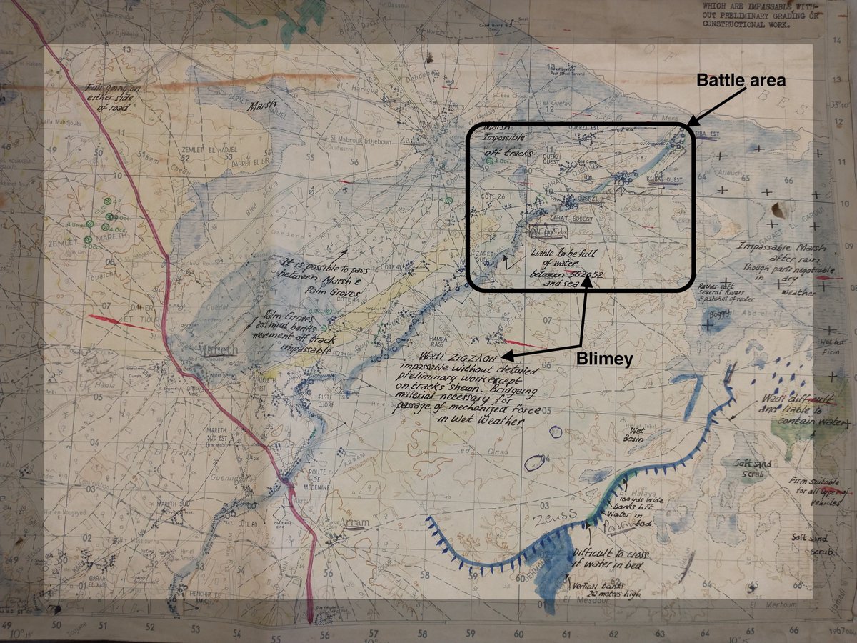 Tunisia_1943's tweet photo. It's #MapMonday and the thrill of finding new information from 1943 maps! #Tunisia81 #Mareth https://t.co/1mR7eGmFCB