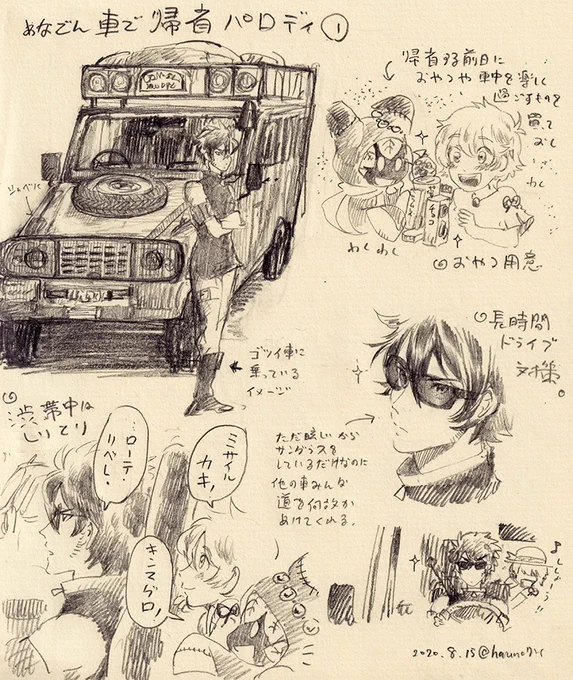 ということで世界樹組帰省パロディ。
続き描きたいですね〜! 
