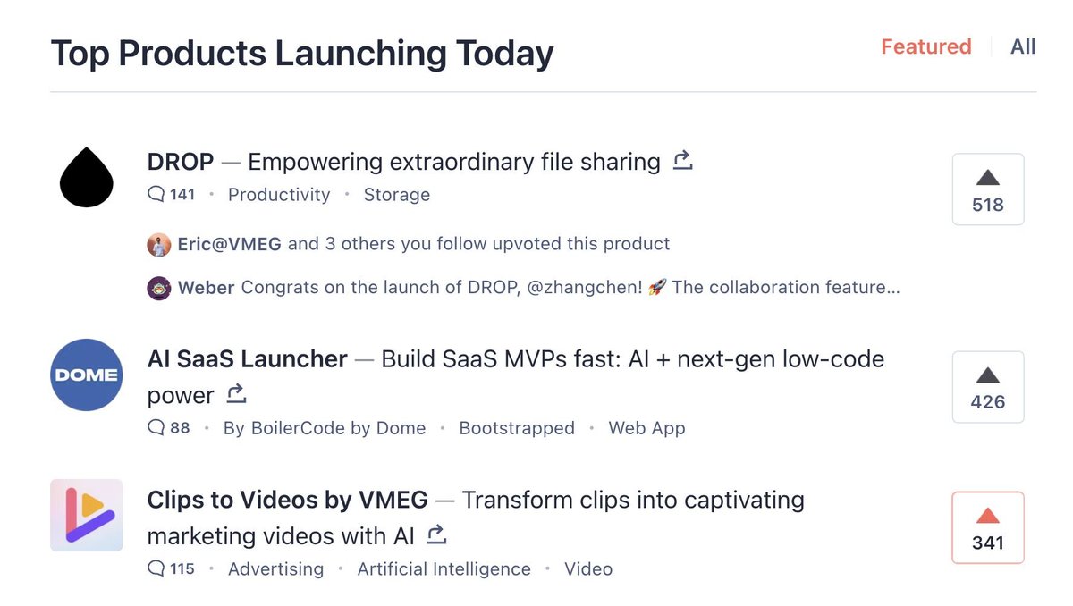 liu4lin's tweet photo. We are now in 3rd position, and still need your support.
https://t.co/JDtoL8O8e5 #productlaunch #producthunt #clips2videos https://t.co/onHyMAcIND