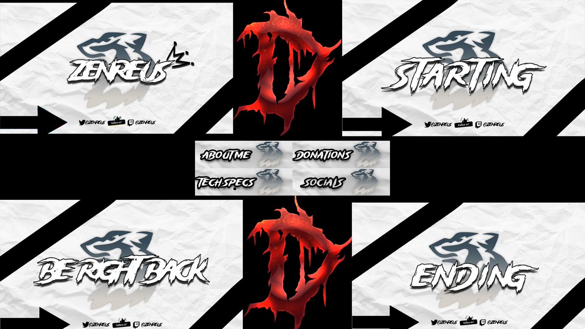 Stream Overlay Package - No Face Cam Overlay for <a href="/Zenreus/">Zenreus</a> @DiReRebellion @DiReCreate