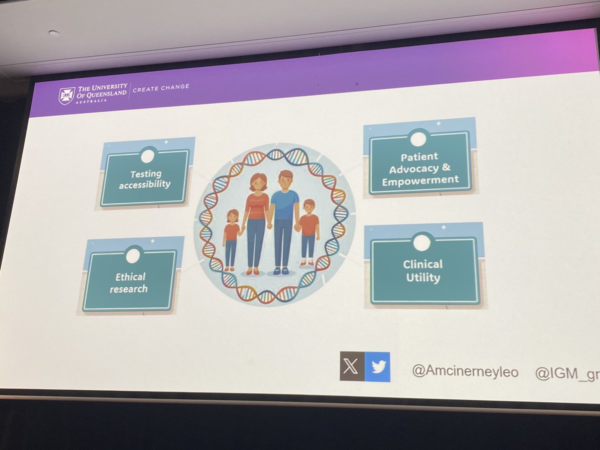 Prof Zornitza Stark (@zornitzas) on Twitter photo Superb Sutherland Lecture #hgsa2024 <a href="/HGSAAustralasia/">Human Genetics Society of Australasia</a> <a href="/Amcinerneyleo/">Aideen McInerney-Leo she/her</a> increasing access to #genetics and #genomics through #discovery, building #evidence and empowering families ๐๐๐ Superb Sutherland Lecture #hgsa2024 <a href="/HGSAAustralasia/">Human Genetics Society of Australasia</a> <a href="/Amcinerneyleo/">Aideen McInerney-Leo she/her</a> increasing access to #genetics and #genomics through #discovery, building #evidence and empowering families ๐๐๐