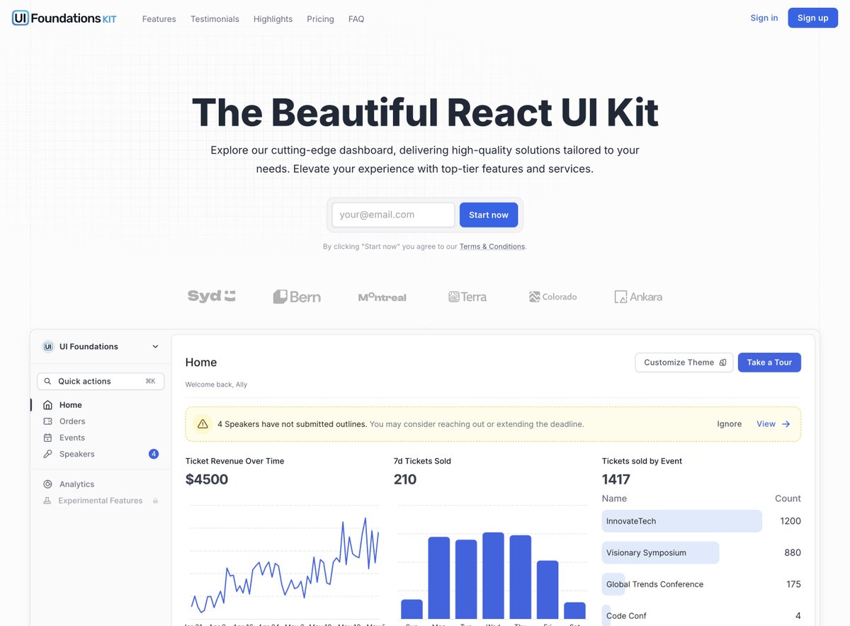 gill_kyle's tweet photo. Landing page available in @uifoundations Kit

- Hero
- Features
- Pricing
- FAQ https://t.co/JuYdN568Eu
