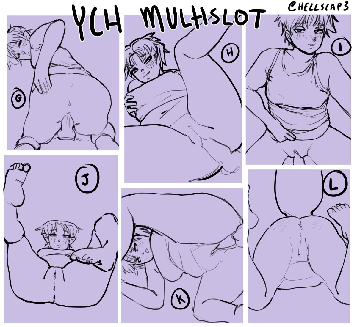sinscap3's tweet photo. chubby characters only ty uwu 25💲 each✨#ych 
📩 if interested ty 🎉💜 #commissionsopen https://t.co/kWHmwtNTNh