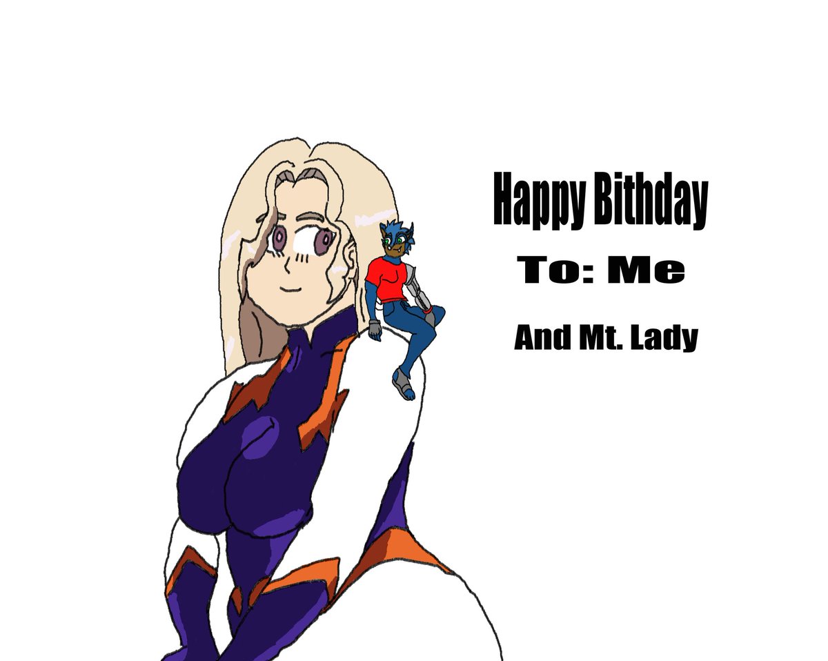 SpookySonic90's tweet image. My birthday is almost over . .
So I decided to draw my #sonicoc and #MtLady (which I found out has the same birthday as me) on our #happybirthday today #MyHeroAcademia #digitalart #artistsupport