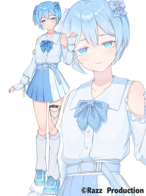 Razzプロダクション所属水玉うるりさんの立ち絵をお仕立てさせていただきました! 