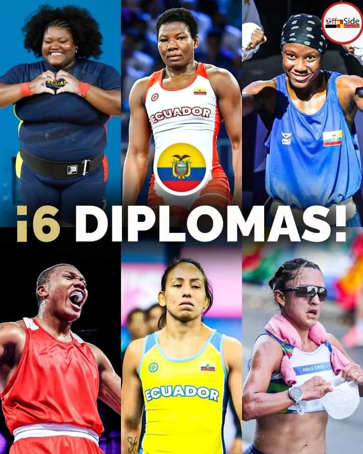 EcOffside's tweet photo. #Ecuador debe  aplaudir de pie también a los que consiguieron DIPLOMA OLÍMPICO en #París2024.
Lisseth Ayoví, Génesis Reasco, María José Palacios, Gerlon Congo, Luisa Valverde y Glenda Morejón (ganó medalla en relevos mixtos). 
¡𝗚𝗥𝗔𝗖𝗜𝗔𝗦 𝗖𝗔𝗠𝗣𝗘𝗢𝗡𝗘𝗦! 🇪🇨💪
#OffsideEc https://t.co/U0P9aQ2MaQ