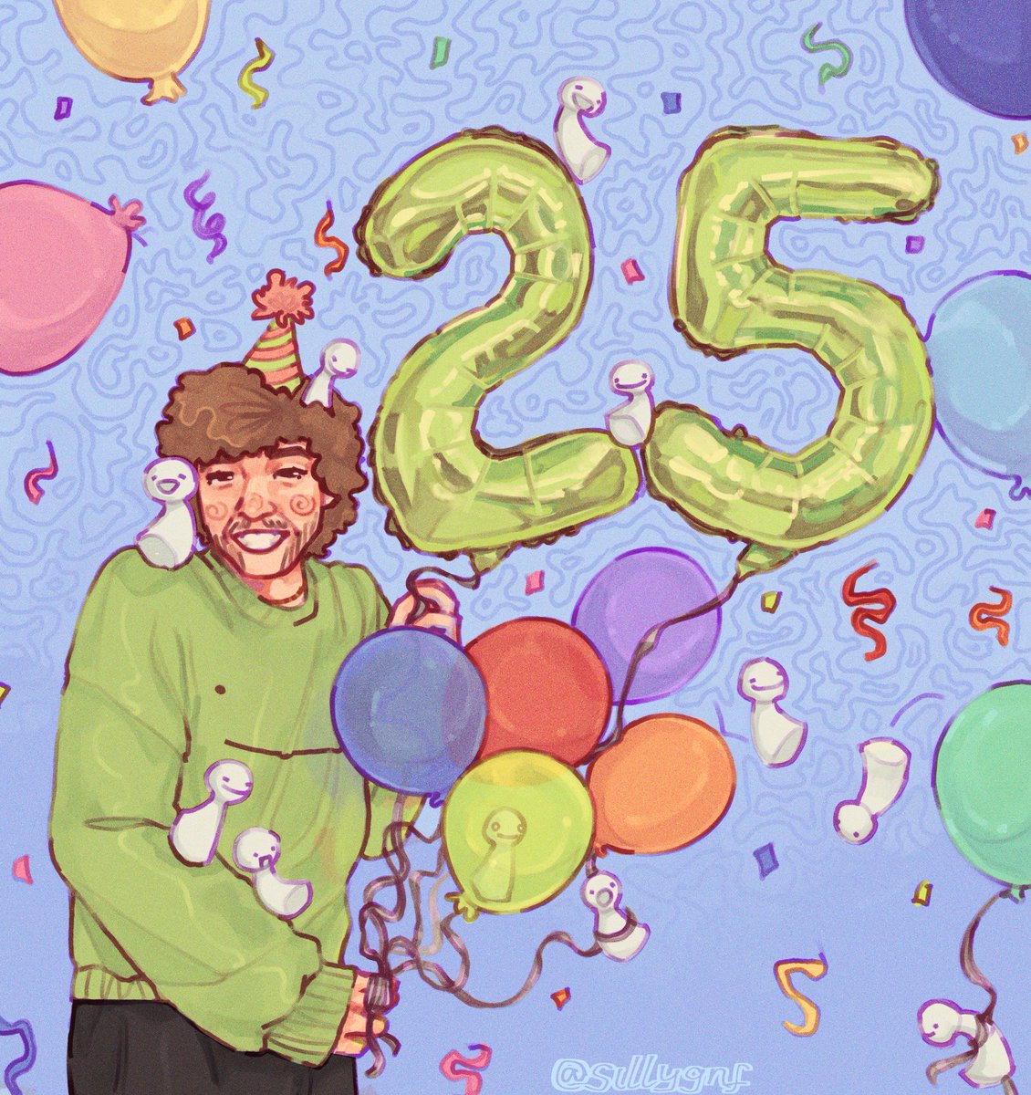 DWT_UPDATES's tweet image. Happy 25th Birthday Dream!! 🥳

We hope this year and every year after treats you well 💚

Thank you @sillyygnf for drawing this beautiful art for us!