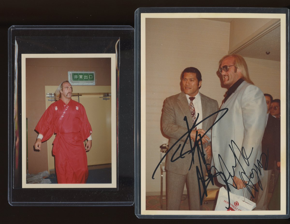 KNAPPCOLLECTION's tweet image. #HulkHogan #Inoki #WrestlingAutographs #WrestlingPhotographs #TheHobby