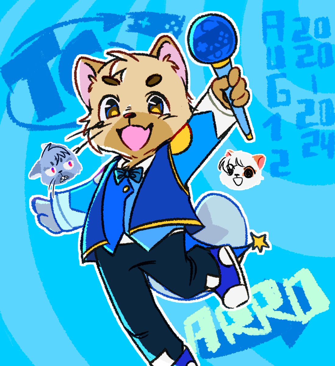 sure i'll post his 4th "debut" anniversary art in the middle of the night