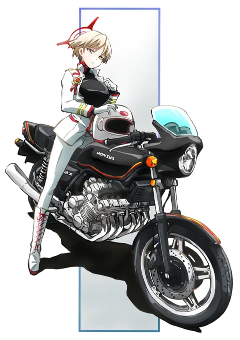 #見た人も無言でバイクに乗ってるキャラを貼る 