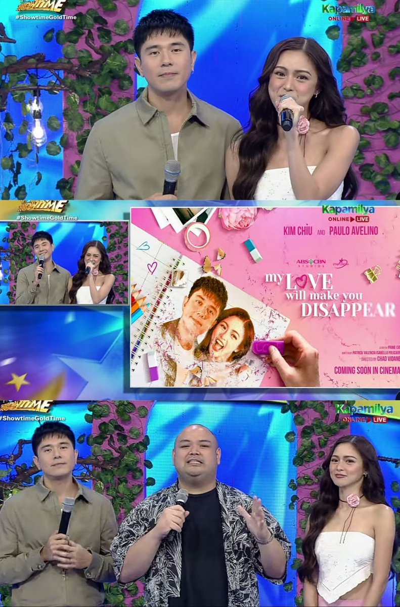 claa1ree's tweet photo. My Love Will Make You Disappear soon in Cinemas🎞️🎟️🍿

Starring —The Kim Chiu and Paulo Avelino✨ directed by Chad Vidanes under Star Cinema⭐

KIMPAU MovieAnncmnt OnSHOWTIME
#KimPau #PauloAvelino #KimChiu
@prinsesachinita @mepauloavelino https://t.co/wsC9VVRPyR