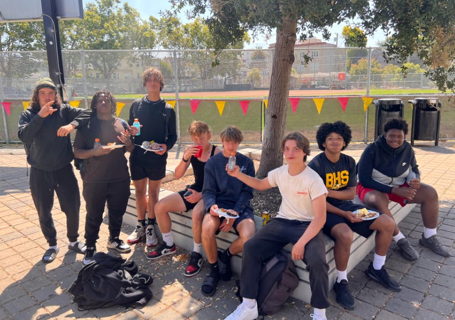 Summer is over! <a href="/CIFNCS/">CIF-NCS</a> first day is tomorrow! Scrimmage Jamboree AT BHS on 8/24! First Friday Night Lights is 8/30 vs Dublin! #DTH

Pics: end-of-summer team breakfast and run up to top of UCB
<a href="/CoachPerry2012/">Coach Perry</a> <a href="/Coachgrace4/">Coach Grace</a> <a href="/F1josh_/">Joshua “JB” Blocker</a> <a href="/BHSjacketSports/">BHS ATHLETICS</a>