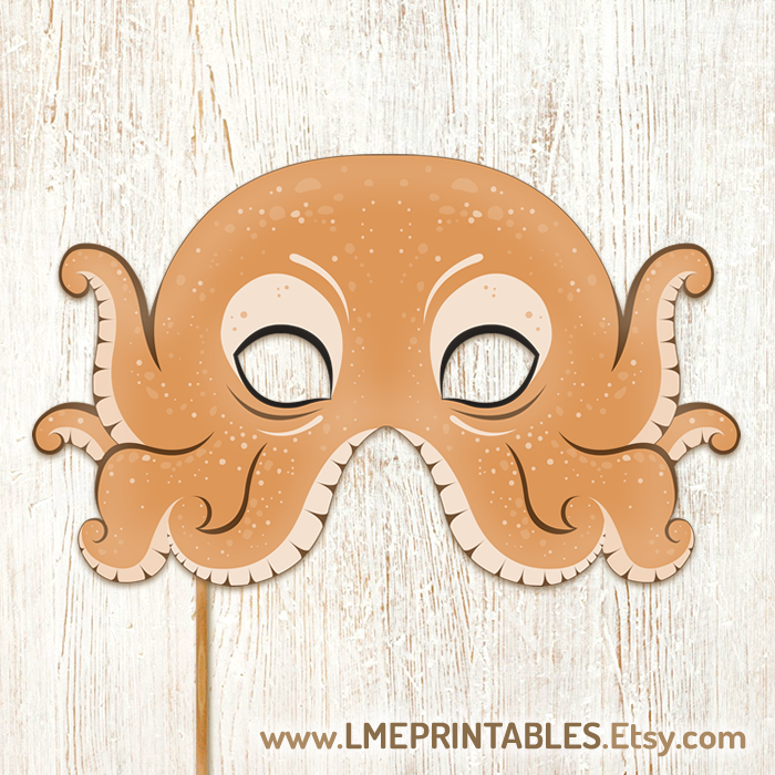 lmeprintables's tweet image. Octopus Printable Mask Halloween Costume Sea Animals Masks Ocean Pool Party Sea Monster Beach Acuatic DIY Animal Photo Booth Squid Kid Adult etsy.me/4fHAeLZ via @Etsy #octopusmask #octopuscostume #undertheseaparty #poolparty #holidaycrafts #holidayforkids #animalmasks