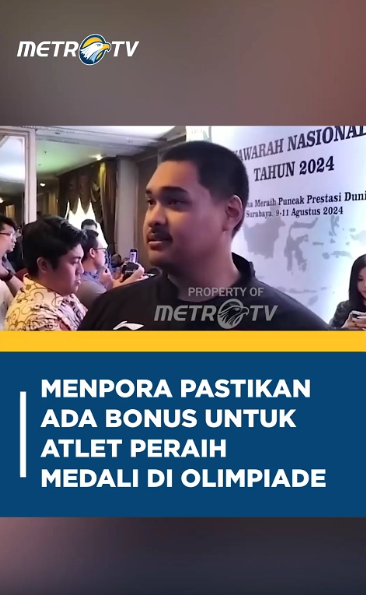 Metro_TV's tweet image. Menteri Pemuda dan Olahraga Republik Indonesia (Menpora RI) Dito Ariotedjo memastikan pemerintah akan menyiapkan bonus untuk atlet peraih medali di Olimpiade Paris 2024.

#MenporaRI #DitoAriotedjo #Olimpiade #OlimpiadeParis #Olimpiade2024 #OlimpiadeParis2024 #PresidenJokowi…