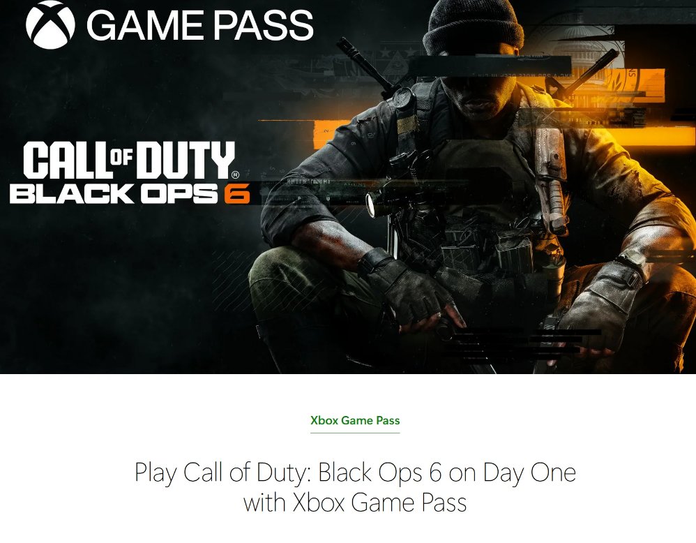 COD BO6 Game Pass
