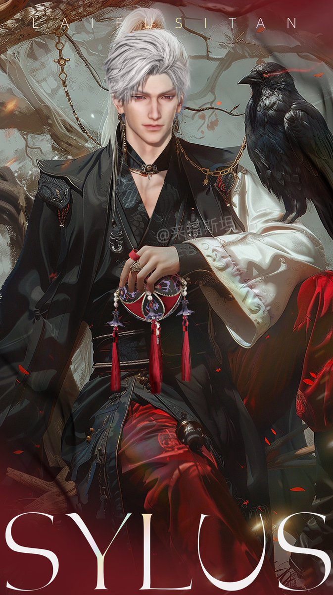 彻子：“没错，小狸花送我的” 
--- 
绣球系列到此就结束了（撒花ing） 
超喜欢这套图，打算做一套拍立得~XDD #LoveandDeepspace #恋与深空 
#秦彻 #Sylus #恋と深空