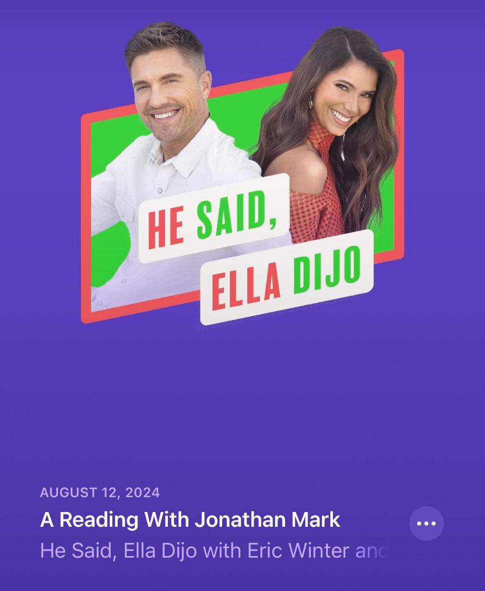 kathyldg2023's tweet photo. @EricWinter1 another great solo podcast of #HeSaid π€π§
Part 2 interview with medium Jonathan Mark.
Interesting & fascinating personal reading he gave Eric
#EricWinter #JonathanMark #hesaidelladijo https://t.co/lF7HMFVSfx