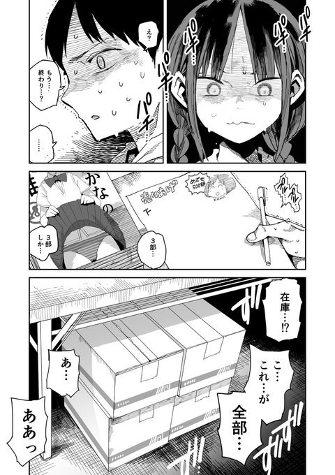 コミケの思い出(0/3)

※作者が初参加コミケで450部刷って450部以上持って帰った事件(同人誌は頼んだ数よりちょっと多めに納入されることがあるため)が若干元になっている漫画です。 