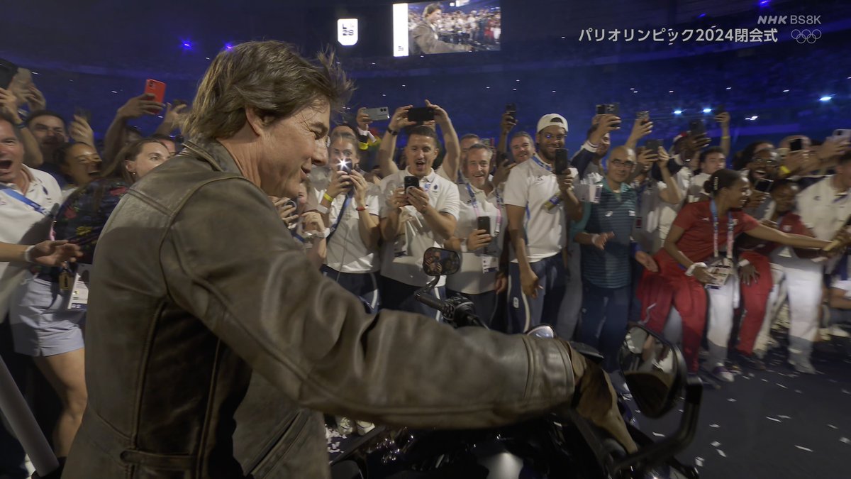 23G3's tweet photo. パリオリンピックの閉会式、トム・クルーズのシーン良かった。PT4Kで8K録画できました。 #パリオリンピック https://t.co/UlXDNaM3X7