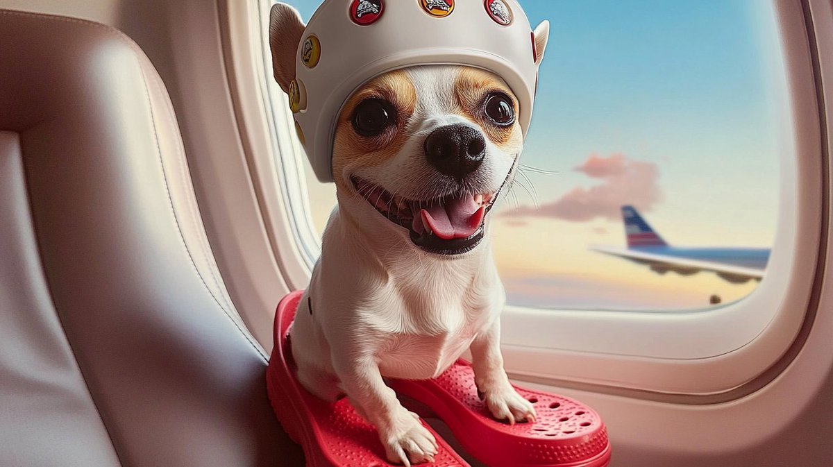 dog_wifcrocs's tweet photo. GM $CROCS, we flying soon! https://t.co/hzRWQ5wfxF