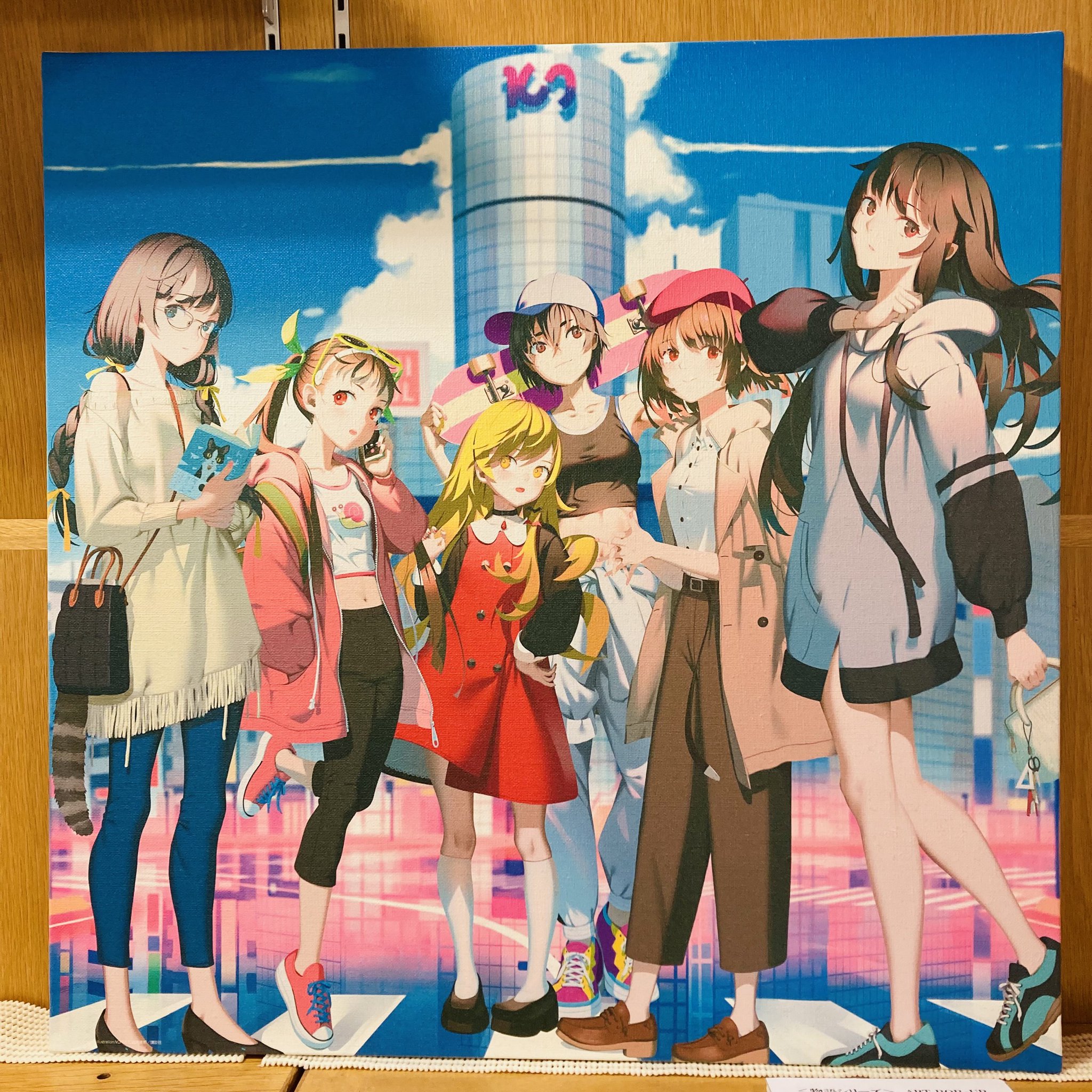 物語シリーズ　戦場ヶ原ひたぎ＆羽川翼　色紙 化物語 トレーディングミニ色紙 ウエダハジメver. 10個入りBOX