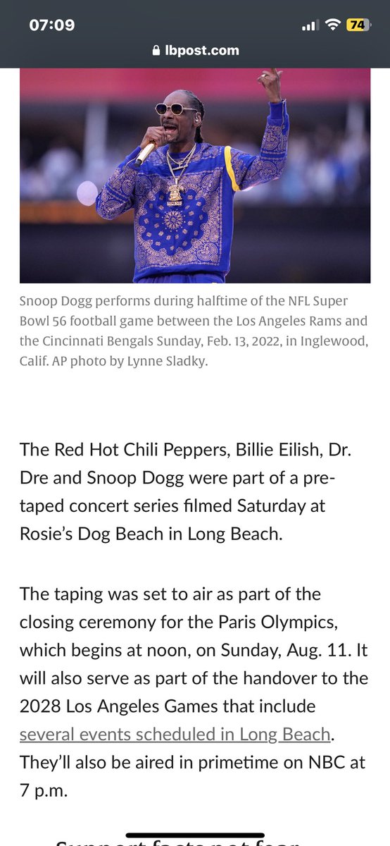so the #LA28 handover was tape ?! and the location…?! perfect holywood vibes lbpost.com/news/snoop-bil… #ClosingCeremony #Paris2024