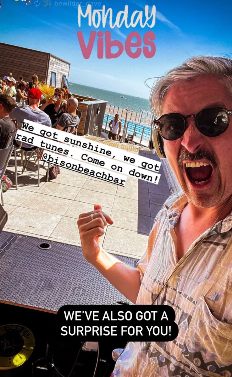 Brighton - it’s the hottest Dave of the year so the main man is spinning tunes this Monday like a SUNday ☀️