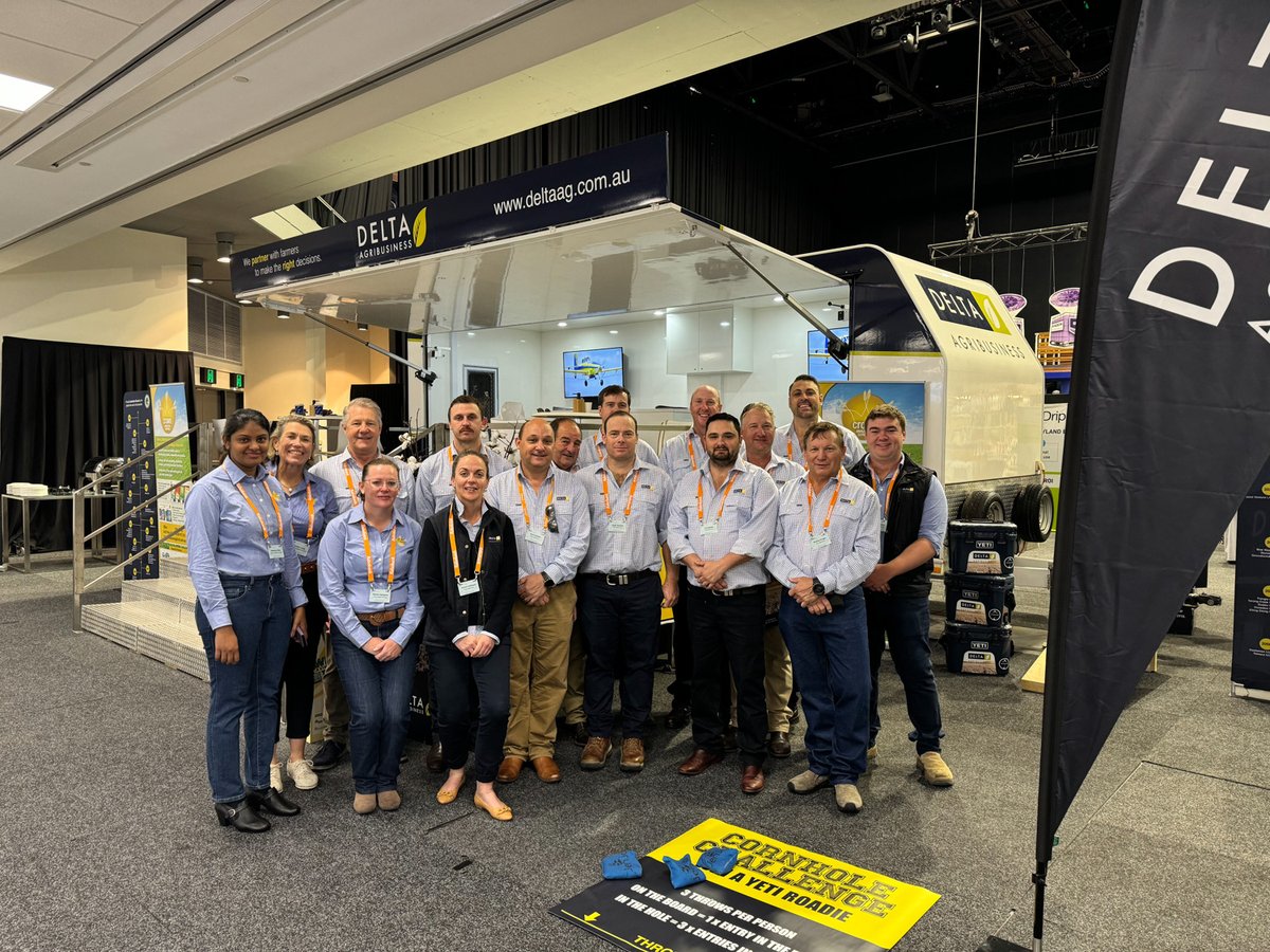 deltaagribus's tweet photo. Tremendous few days at the Australian Cotton Conference. With over 2,900 attendees through the doors, it was a very busy event for #TeamDelta. #CottonConference2024 #CottonAustralia https://t.co/LkihUDKeP4