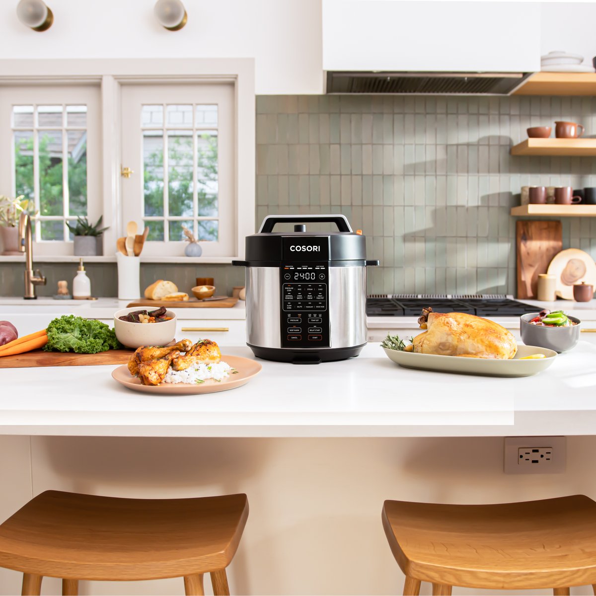 cosoriph's tweet photo. Elevate your cooking with the Cosori 5.7L Pressure Cooker! Perfect for those who want delicious meals without the wait, this kitchen wonder cooks up to 70% faster than traditional methods. Whether it’s tender roasts or savory stews, this pressure cooker makes meal prep a breeze. https://t.co/Fqbyk868aL