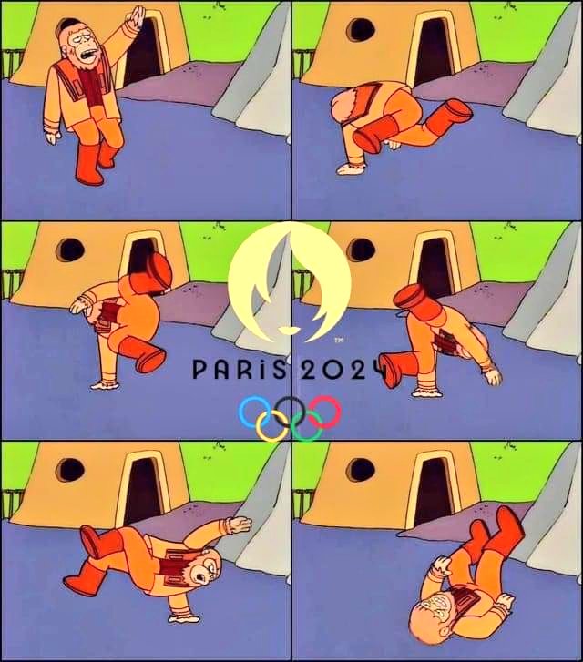 Cambone88's tweet photo. He can break-dance! 🥉 

#Olympics    #Paris2024    

#TheSimpsonsGoats #TheSimpsons #SimpsonsForever https://t.co/SF7WfyvOrV