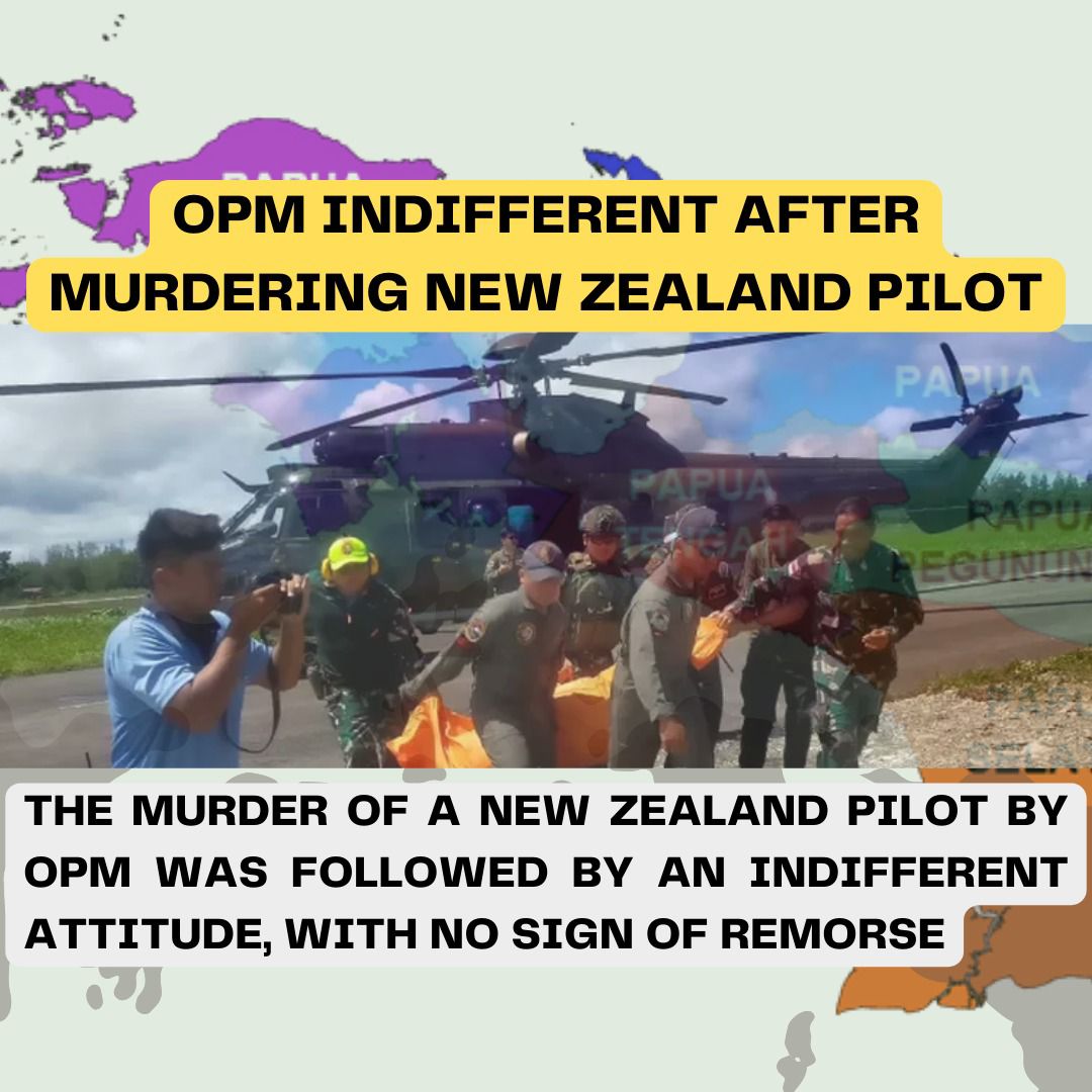 Papua__Ku's tweet photo. OPM killed a New Zealand pilot named Glen Malcolm Conning after the victim landed his helicopter in Alama District, Mimika Regency, West Papua Province.
#Papua #OPMTerrorist #OPMHeinousAct #OPMTroublemaker https://t.co/EJDEsTB6wV