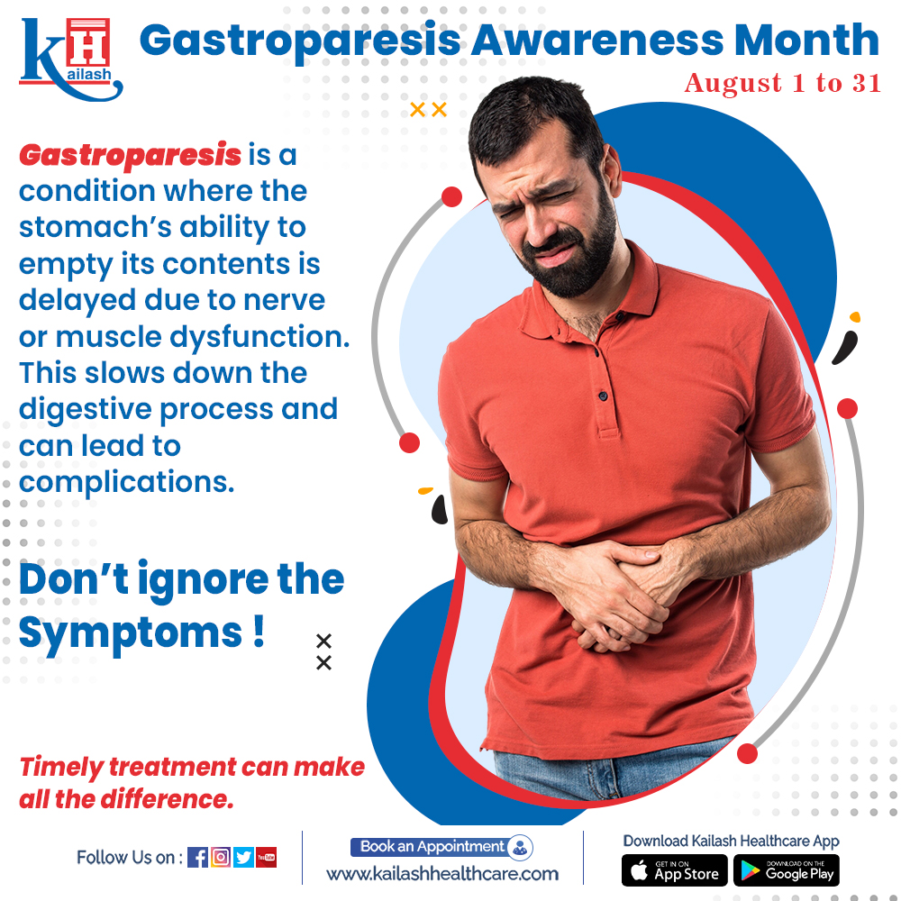 KailashHealth's tweet image. Gastroparesis is more than just stomach upset. It can affect your overall metabolism &amp;amp; health slowing down the digestive process.

For any related signs, consult our Gastro experts: kailashhealthcare.com

#gastroproblem #digestivedisorder #constipation…