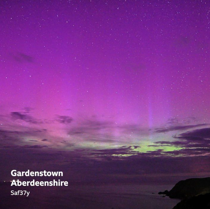 SimonOKing's tweet photo. Those staying up to catch the Perseid meteor shower last night were treated to a 2 for 1 deal.

Meteor shower AND Northern lights.

Seen as far south as Norfolk...
#aurora #northernlights https://t.co/xyfp1NE9Hu