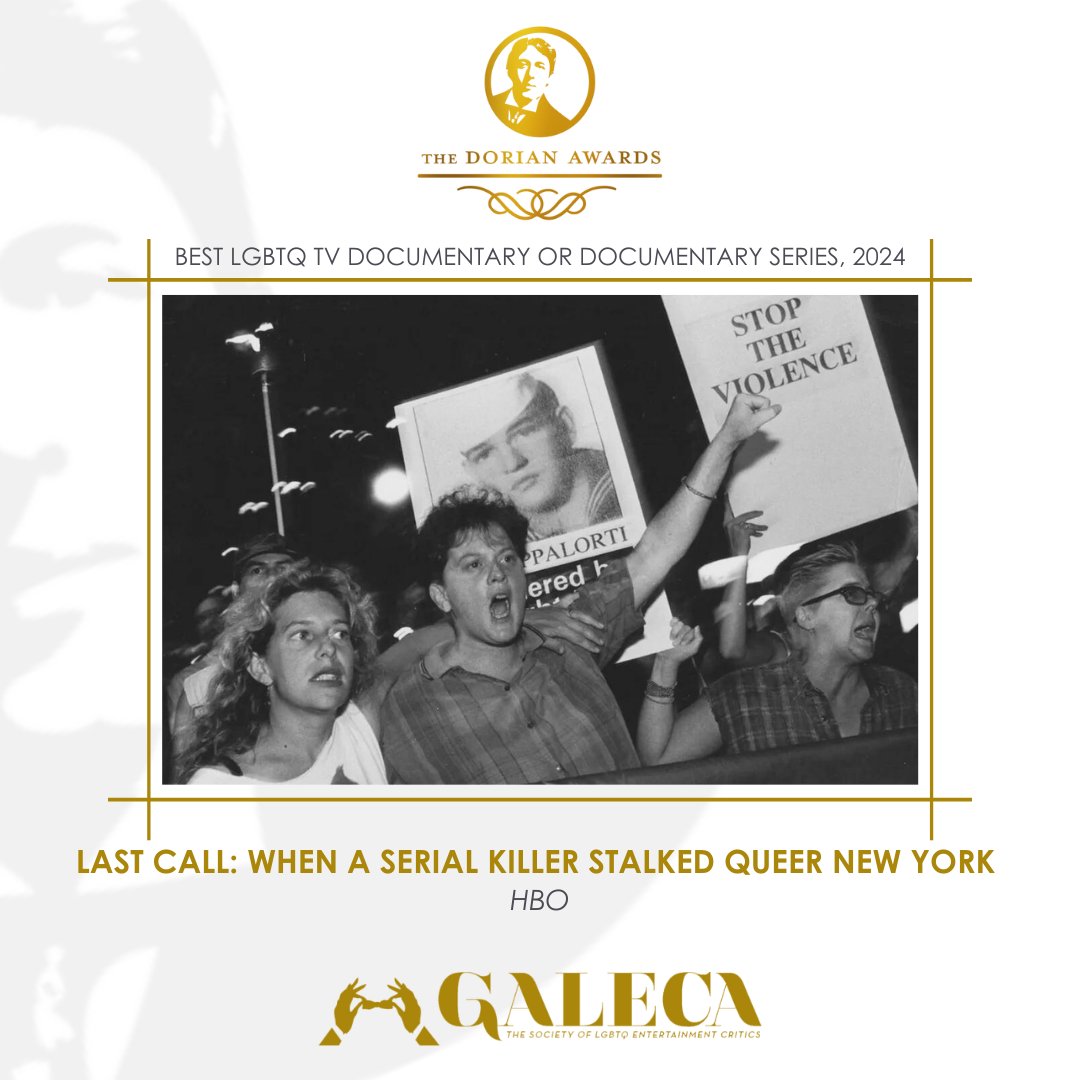 GALECA: The Society of LGBTQ Entertainment Critics (@dorianawards) on Twitter photo Congratulations to Anthony Caronna, Howard Gertler, HBO & all who brought us 'Last Call' on your Dorian Award from GALECA: The Society of LGBTQ Entertainment Critics. ⭐️⭐️⭐️⭐️ 🏆
<a href="/HBODocs/">HBO Documentaries</a> @HowardGertler #AnthonyCaronna <a href="/storysyndicate_/">Story Syndicate</a> <a href="/lizgarbus/">Liz Garbus</a> <a href="/CharlizeAfrica/">Charlize Theron</a> @rosellatursi Congratulations to Anthony Caronna, Howard Gertler, HBO & all who brought us 'Last Call' on your Dorian Award from GALECA: The Society of LGBTQ Entertainment Critics. ⭐️⭐️⭐️⭐️ 🏆
<a href="/HBODocs/">HBO Documentaries</a> @HowardGertler #AnthonyCaronna <a href="/storysyndicate_/">Story Syndicate</a> <a href="/lizgarbus/">Liz Garbus</a> <a href="/CharlizeAfrica/">Charlize Theron</a> @rosellatursi