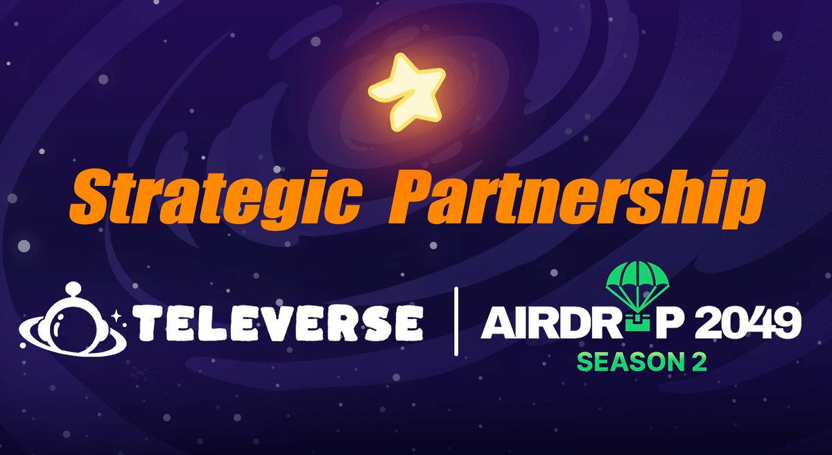 Televerse is partnering up with <a href="/airdrop2049/">AIRDROP2049</a> with $200,000+ reward pool to be shared!

👀 Are you ready to teleport fun to TON 👀

All users joining our first game @TorchOdyssey through the <a href="/airdrop2049/">AIRDROP2049</a> quest will be eligible for a SECRET PRESENT 💫💫

t.me/TorchOdyssey