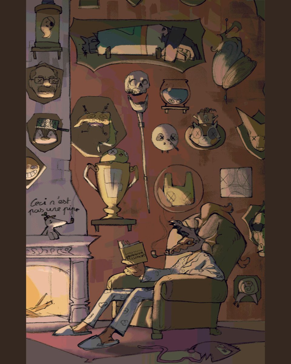 doublemacdouble's tweet image. #chromacorps2024 Assignment 26: HALL OF CHAMPIONS. My personal submission! I I didn&apos;t like the colors, so I added the lineart version as well.