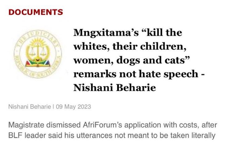 jvnaidoo1's tweet photo. Clearly, this is Hate Speech, of the extreme, worst kind.
Why are SA prosecuting authorities silent and inactive? https://t.co/PDrCLFIQbh