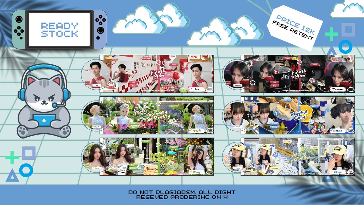 Halo, aku bawa 24 layout ready stock cowok cewek gg bg #zonauang

harga ada dipic - kode ada dialt

QRIS/EWALLET

layout ready stock wony karina minju jaehyun nct  juyeon changmin the boyz zhang hao felix seungmin skz chanyeol jay enhypen bahiyyih taesan