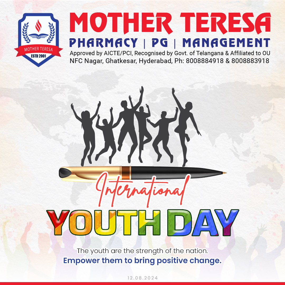GroupofColleges's tweet photo. Happy International Youth Day! 🌍📘 Education is the foundation for a brighter future. Let's commit to providing every young person with the tools they need to succeed.🌟🎓

#MotherTeresa #InternationalYouthDay #YouthDay #YouthEmpowerment👫 #FutureLeaders #QualityEducation #Youth https://t.co/qf6leuSDNg