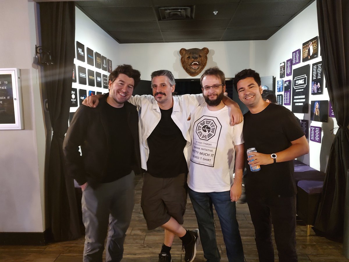 HazardTime's tweet photo. Back in 2012 I found this YouTube channel of three guys talking about movie news. After more than a decade of hilarious content some great movie recommendations and inspiring me to create my own YouTube nonsense it was amazing to finally meet @PrettyMuchIt in person in Vegas. https://t.co/CjqyB7zskJ