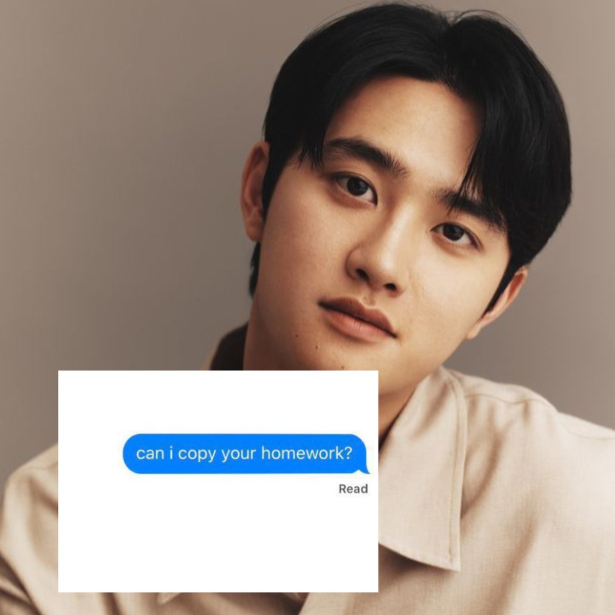 yixingcom's tweet photo. #EXO replying to "can i copy your homework"

#3 maknae line #kyungsoo #kai #sehun https://t.co/kRiSlbvfEV