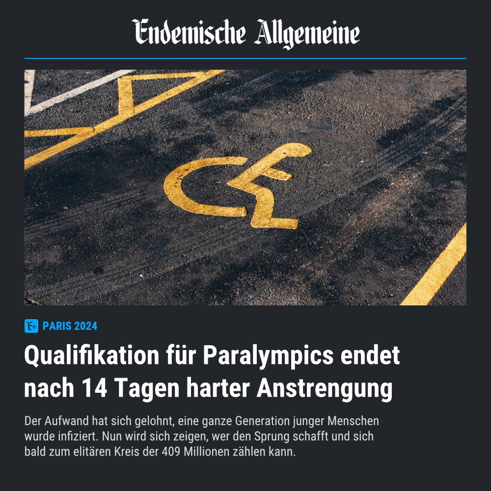 DieEndemische's tweet photo. #Covid #LongCovid #Pandemie #Olympics https://t.co/vUUXIG4iK0