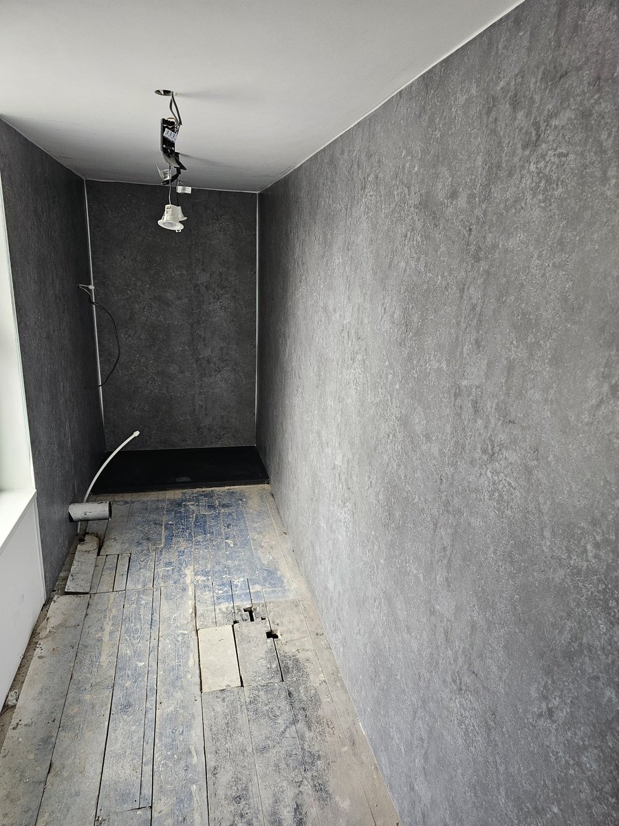 Wetwall installed at a refurbishment in #Rawtenstall this week punchpropertyrepair.co.uk