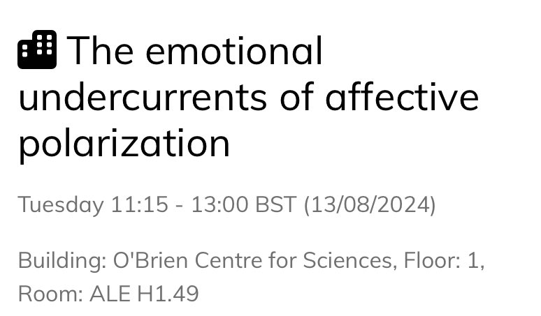 mabelle_kretch's tweet image. Thrilled to present at #ECPRGC24 tomorrow on the panel discussing the emotional undercurrents of affective polarization! I’m eager to hear your thoughtful comments and insights. Let’s connect! @ECPR @ECPR_AffPol @PICRLab @eranh75_eran