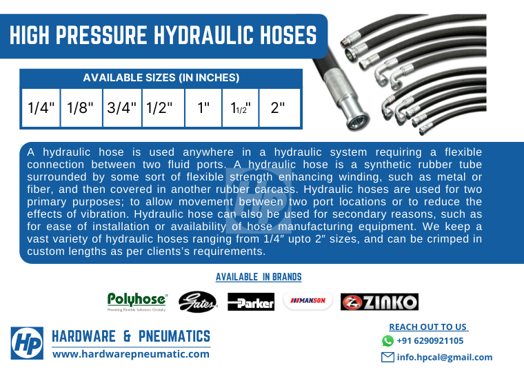 PneumaticsIndia's tweet photo. Product Offering:

Category: Hydraulic Hose

Product: High Pressure Hydraulic Hose

Available from sizes 1/4" upto 2"

Pressure: Upto 700 kg/cm2

#Hydraulics #hydraulichose #highpressure #hoses #pipes https://t.co/JOPMF2njfU