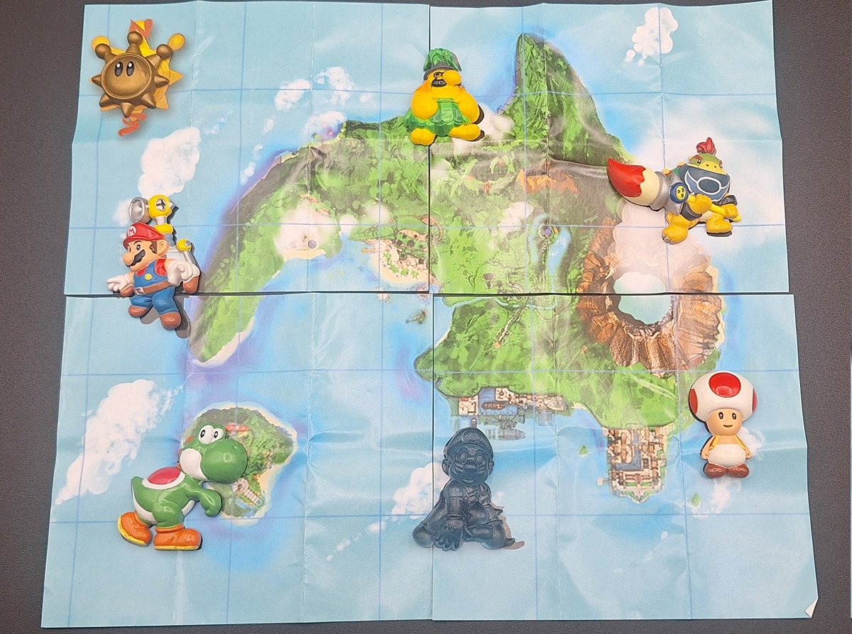 スーパーマリオサンシャイン ペタッとじしゃくんのミニブックを 4種類