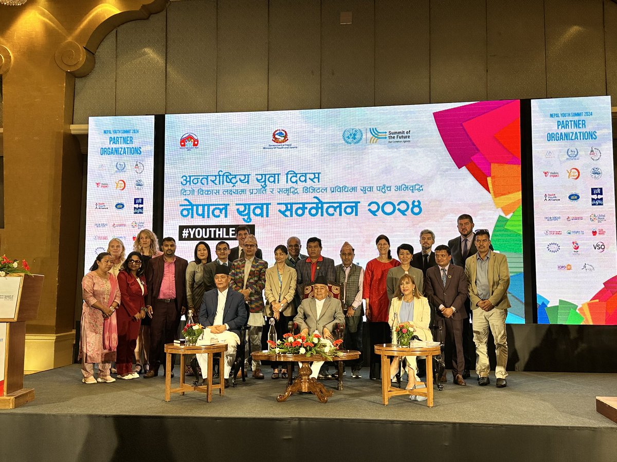 It’s inspiring to witness the youth gathered at #NepalYouthSummit2024. 
They are not just participants—they are leaders, actively shaping a vision for a better future for Nepal. 
It’s time the world listens to them.
#OurCommonFuture