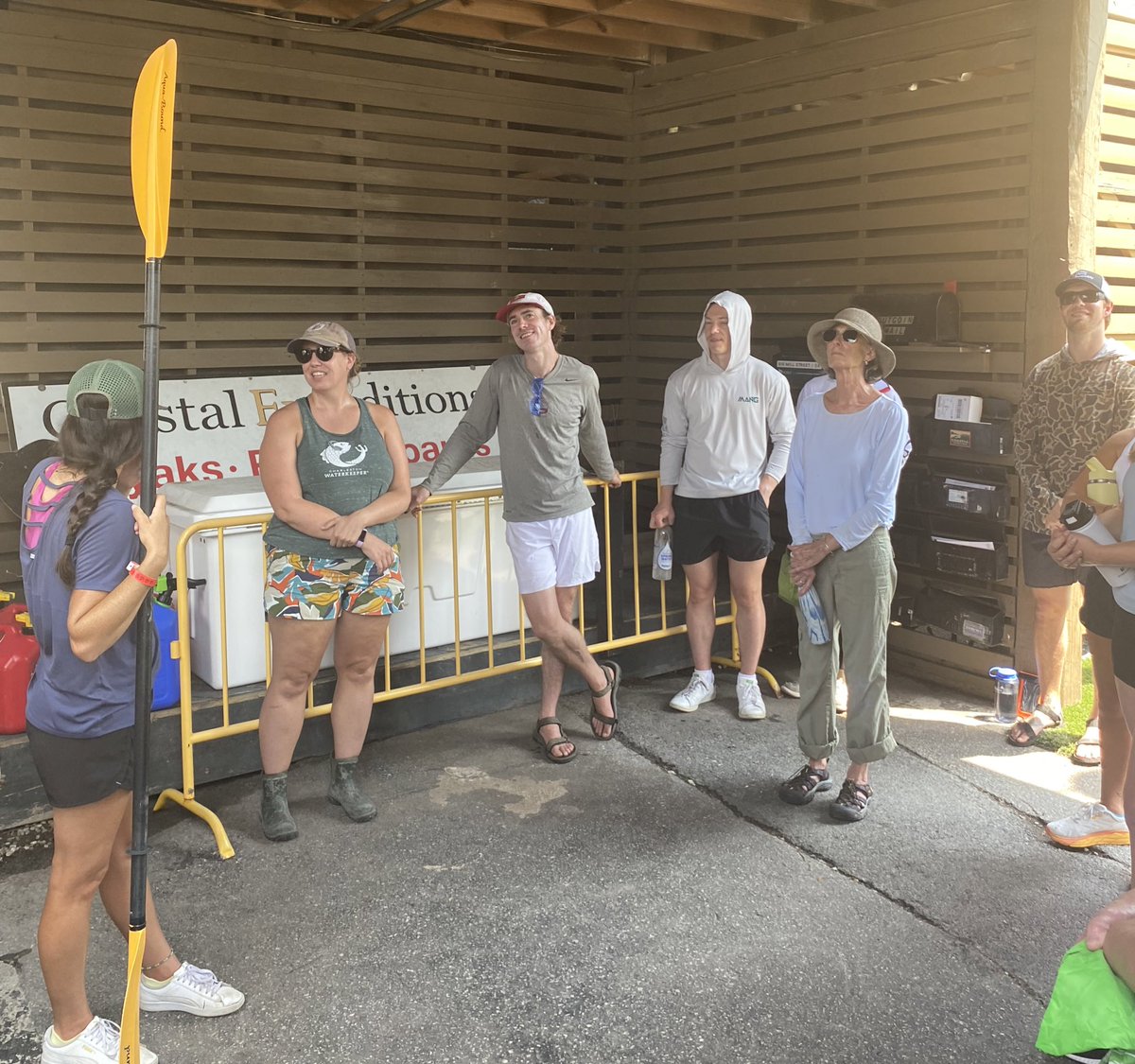 Suzette &amp; I were honored to join the litter pickup in &amp; around Shem Creek done by <a href="/ChasWaterkeeper/">Chas. Waterkeeper</a> <a href="/CoastalEx/">Coastal Expeditions</a> and local band Easy Honey, with lots of young adults who could have been at the beach on a very hot Sunday afternoon.